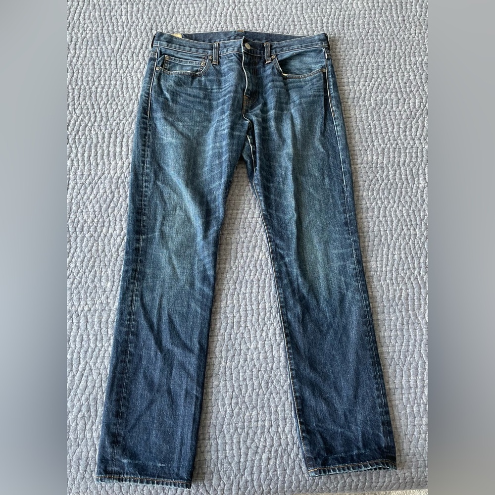 J. Crew Men's Blue Jeans - 34x32 Casual Fit Style 484